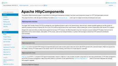 Screenshot of Hc.apache.org