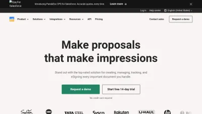 Screenshot preview of pandadoc.com