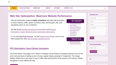 Screenshot of Websiteoptimization.com