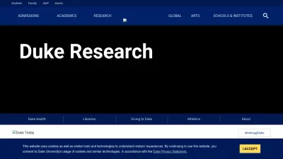 Screenshot of Duke.edu
