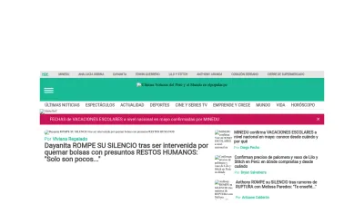 Screenshot of Elpopular.pe