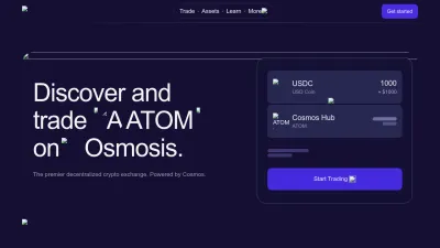 Screenshot preview of osmosis.zone