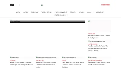 Screenshot preview of hauteliving.com
