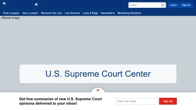Screenshot of Supreme.justia.com