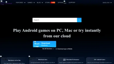 Screenshot of Bluestacks.com