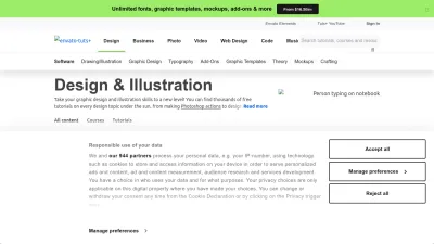 Screenshot of Design.tutsplus.com