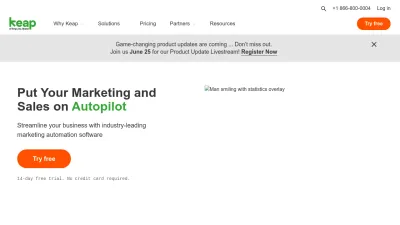 Screenshot of Keap.com