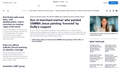 Screenshot of Christianpost.com