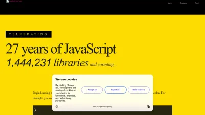 Screenshot of Javascript.com