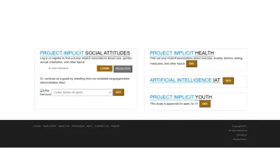 Screenshot preview of implicit.harvard.edu