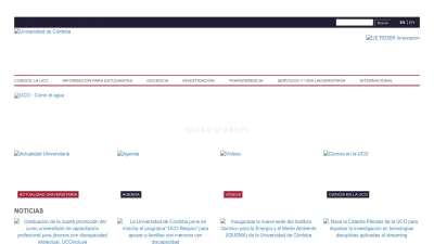 Screenshot of Uco.es