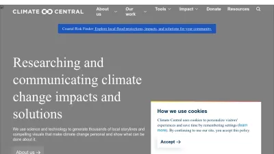 Screenshot preview of climatecentral.org