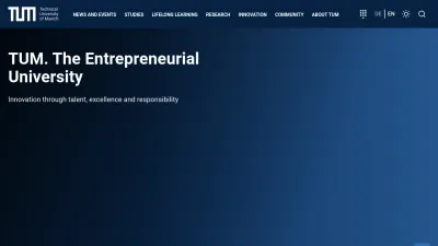 Screenshot preview of tum.de