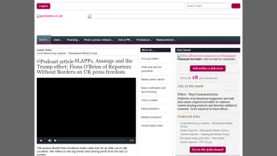 Screenshot of Journalism.co.uk