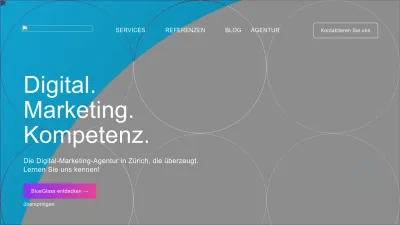 Screenshot preview of blueglass.ch