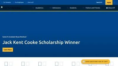 Screenshot of Sfcollege.edu