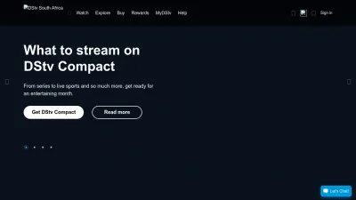 Screenshot of Dstv.com