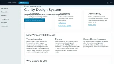 Screenshot of Clarity.design