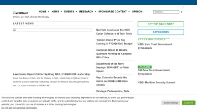 Screenshot of Meritalk.com