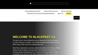 Screenshot of Blackpast.org