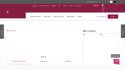 Screenshot of Axisbank.com