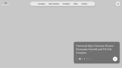 Screenshot of Corporate.comcast.com