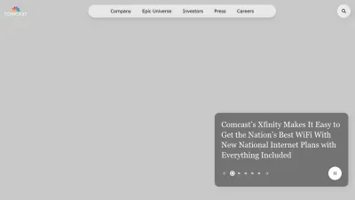 Screenshot preview of corporate.comcast.com