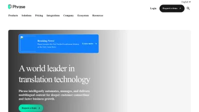 Screenshot of Phrase.com