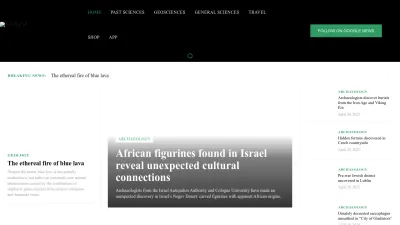Screenshot of Heritagedaily.com
