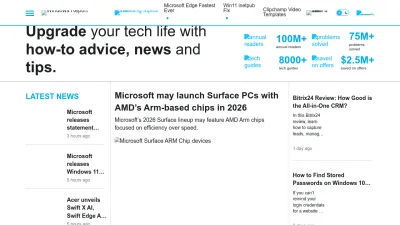 Screenshot of Windowsreport.com