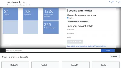Screenshot of Translatewiki.net