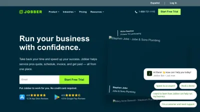 Screenshot of Getjobber.com