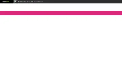 Screenshot of Symfony.com