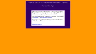 Screenshot preview of personal.lse.ac.uk