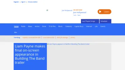 Screenshot preview of capitalfm.com
