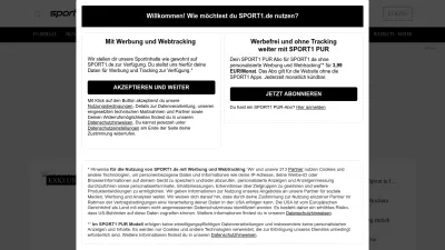 Screenshot of Sport1.de