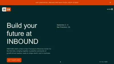 Screenshot of Inbound.com