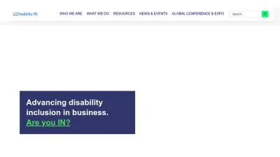 Screenshot of Disabilityin.org