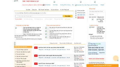 Screenshot of Thuvienphapluat.vn
