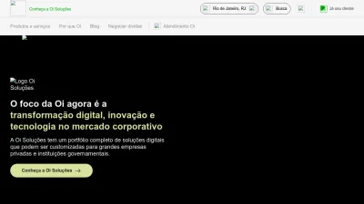 Screenshot preview of oi.com.br