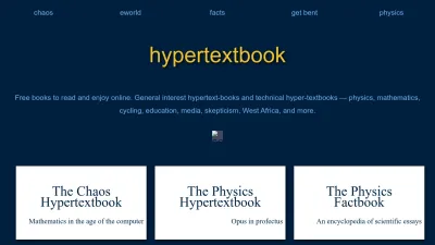 Screenshot of Hypertextbook.com