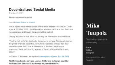 Screenshot preview of appelsiini.net