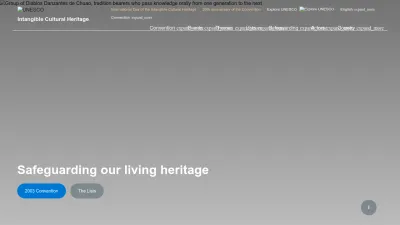 Screenshot preview of ich.unesco.org