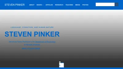 Screenshot of Stevenpinker.com