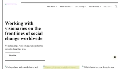 Screenshot of Fordfoundation.org
