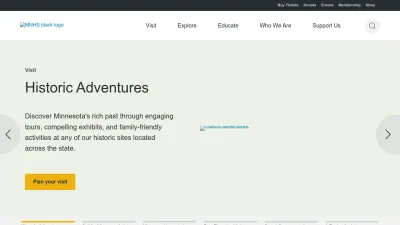 Screenshot preview of mnhs.org