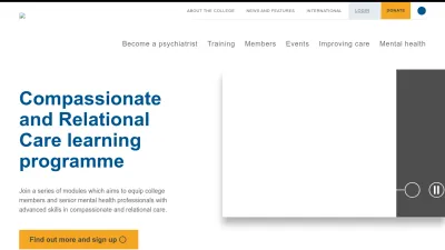 Screenshot of Rcpsych.ac.uk