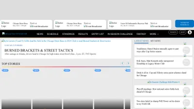 Screenshot preview of nascar.com