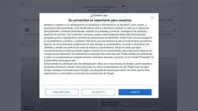 Screenshot preview of defensa.com