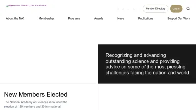 Screenshot of Nasonline.org